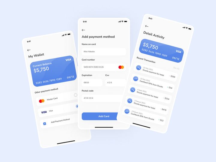 Wallet Screen Hotel Booking App