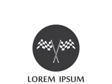 Race flag logo