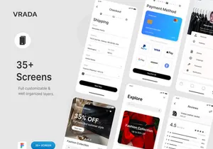 Vrada - Fashion Mobile UI Kit