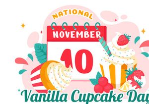 11 National Vanilla Cupcake Day Illustration