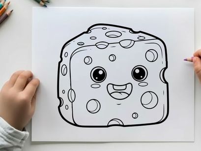 Cute smiling bread loaf vector illustration flat design