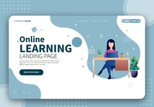 [Vol. 15] Online Learning - Landing Page Illustration