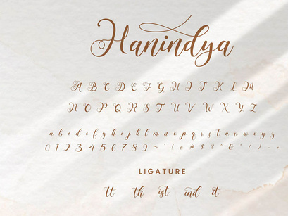 Hanindya Elegant Calligraphy Script Font