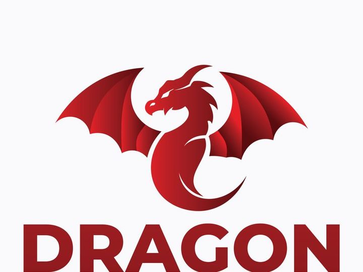Dragon logo art illustration