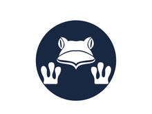 Frog icon logo for design
