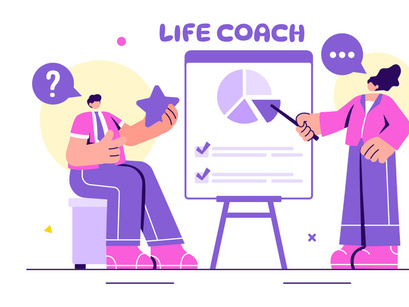 18 Life Coach Illustration