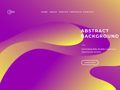 Modern Abstract Background with Purple and Yellow gradient