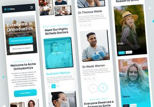 Dental Care Landing Page UI Design