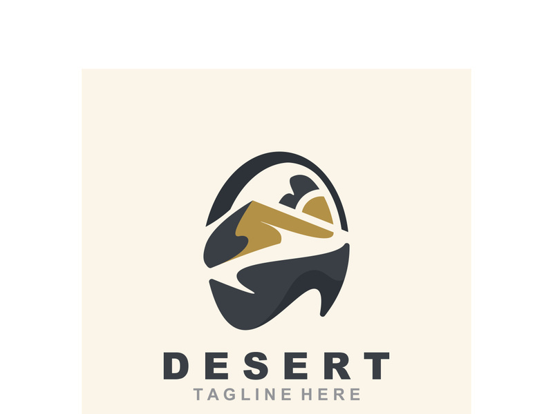 Desert or sahara wilderness logo outdoor adventure emblems, badges patches design