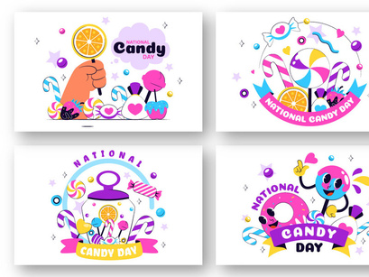 10 National Candy Day Illustration