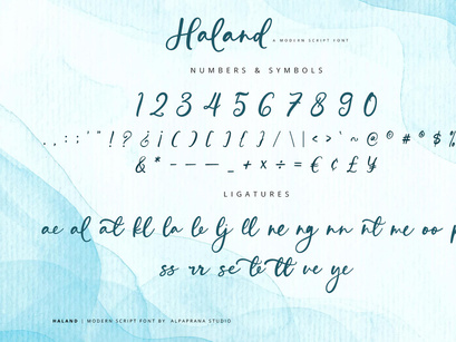 Haland - Modern Script Font