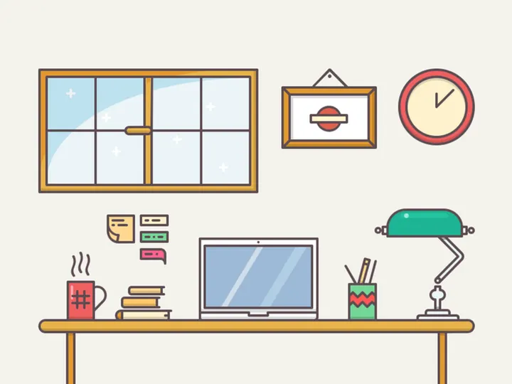 Desk Illustration