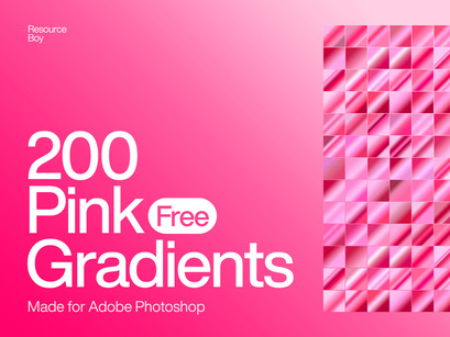 200 Free Pink Photoshop Gradients