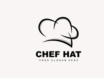 Chef Hat Logo, Restaurant Chef Vector, Design For Restaurant, Catering, Deli, Bakery preview picture