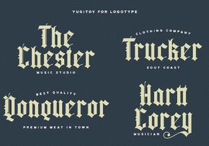 Yugitoy - Victorian Decorative Font