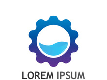 Gear logo with a creative idea.