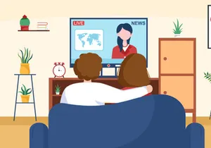 14 TV Channel Illustration