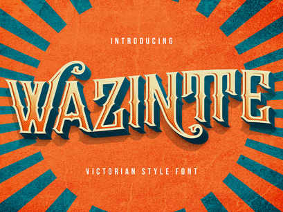 Wazintte - Victorian Decorative Font