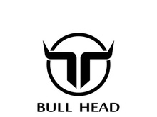 Bull head horns logo design.