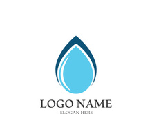 Water drop logo template vector illustration design