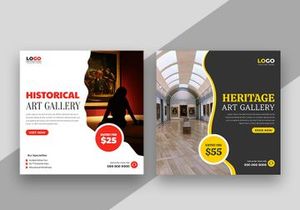 Historic Art Gallery Social Media Post Banner Ver-1