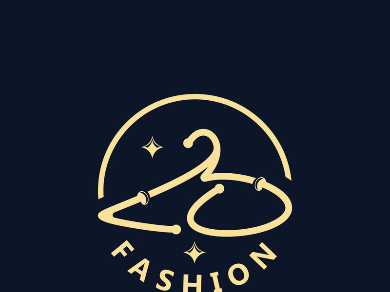 Clothing and Fashion logo design hanger concept, creative simple fashion shop business fashion vector beauty