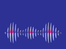 Sound waves vector illustration design template