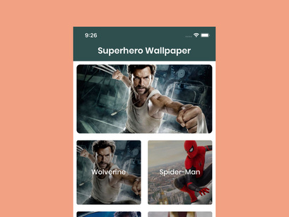 Superhero Wallpaper ReactNative Template