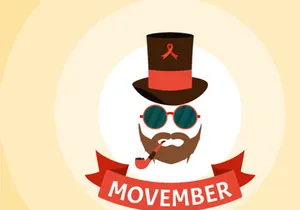 7 Movember Time Vector Illustration