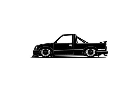 Silhouette of a sleek black sports car with distinctive design features