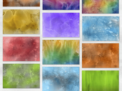 Free Watercolor Paper Background Set