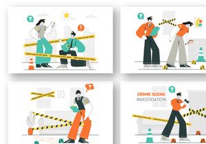 9 Crime Scene Investigation Illustration