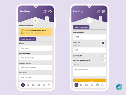 Pay House Rent Online Mobile App UI Kit