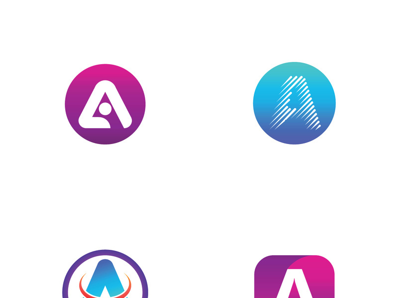 modern and creative initial letter A logo.