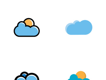 cloud vector  logo template design vector preview picture