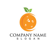 Orange logo design Vector icon illustration design
