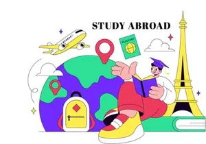 10 Study Abroad Vector Illustration