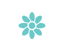 flower vector icon design template