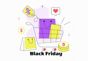 6 Black Friday Illustration