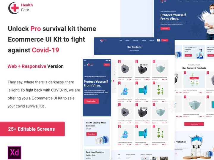 Health care . XD Kit for eCommerce. preview picture