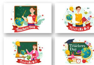 14 Happy Teacher's Day Illustration