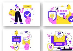 10 Email Verification Vector Illustration