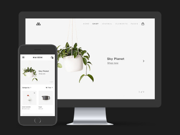 Minimalist eCommerce PSD Template preview picture