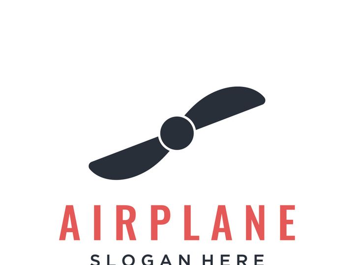 Abstract propeller logo with creative idea