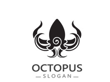 Octopus logo image design icon illustration animal vector