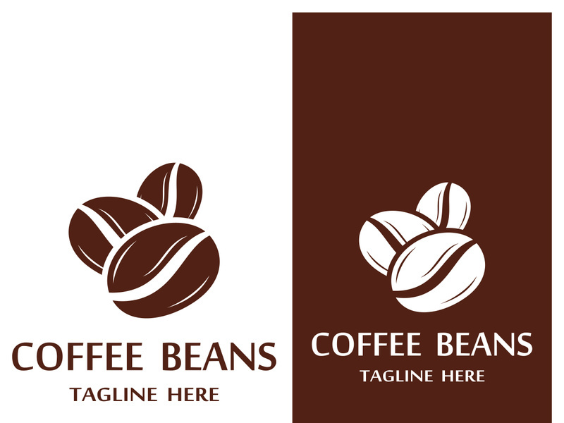 Premium coffee bean logo design.