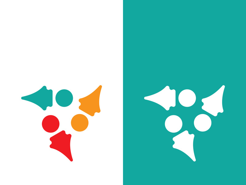 Community, network and social icon design template