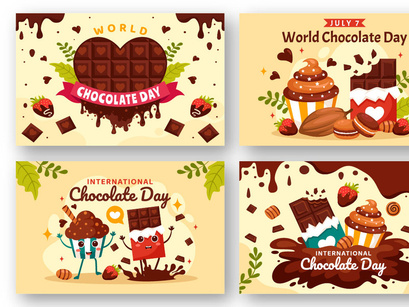 13 World Chocolate Day Illustration