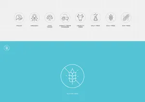 Icons - fair trade, organic & charitable