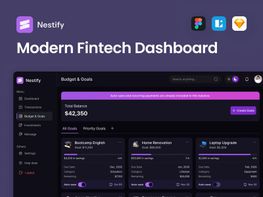 Nestify - Fintech Dashboard UI Kit preview picture